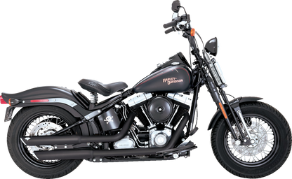 VANCE & HINES 3" Twin Slash Slip-On Mufflers - Black 46842