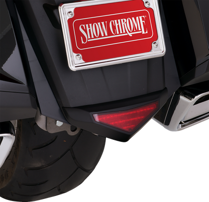 SHOW CHROME Lower Trim Light - Rear Fender - Black - GL1800 52-972BK