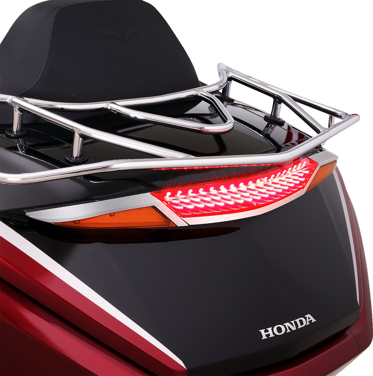 SHOW CHROME LED Trunk Light - Amber/Red Lens - Chrome - GL1800 52-970