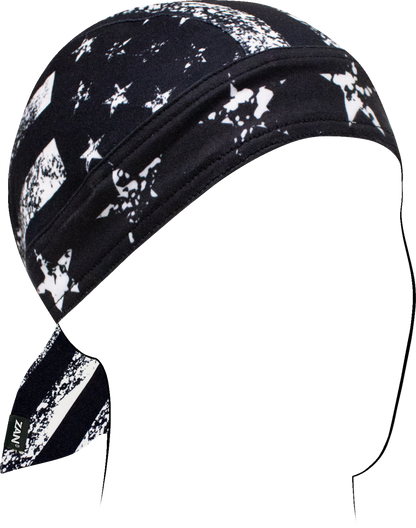 ZAN HEADGEAR Flydanna® Sportflex® - Distressed Flag - Black/White ZL164