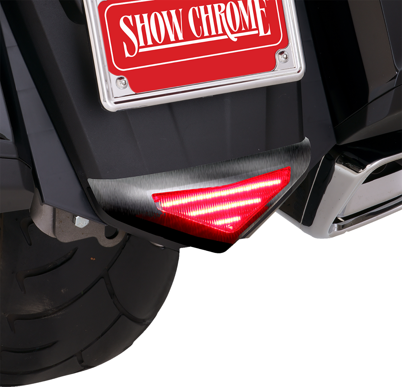SHOW CHROME Lower Trim Light - Rear Fender - Chrome - GL1800 52-972