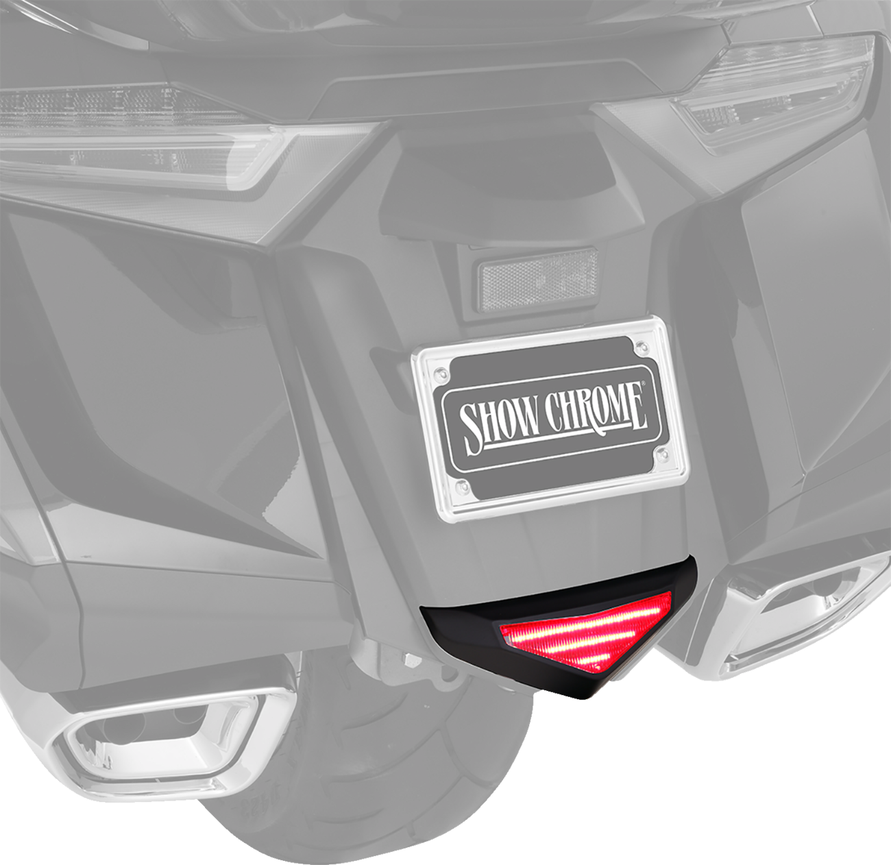 SHOW CHROME Lower Trim Light - Rear Fender - Black - GL1800 52-972BK