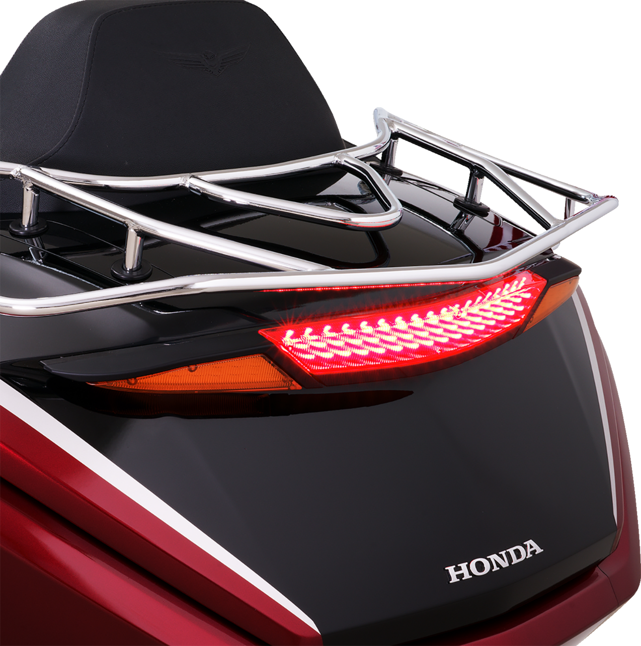 SHOW CHROME LED Trunk Light - Amber/Red Lens - Black - GL1800 52-970BK