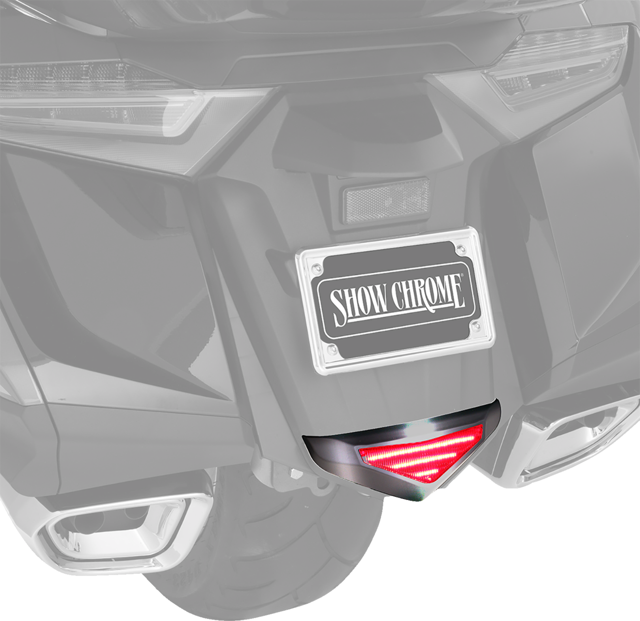 SHOW CHROME Lower Trim Light - Rear Fender - Chrome - GL1800 52-972