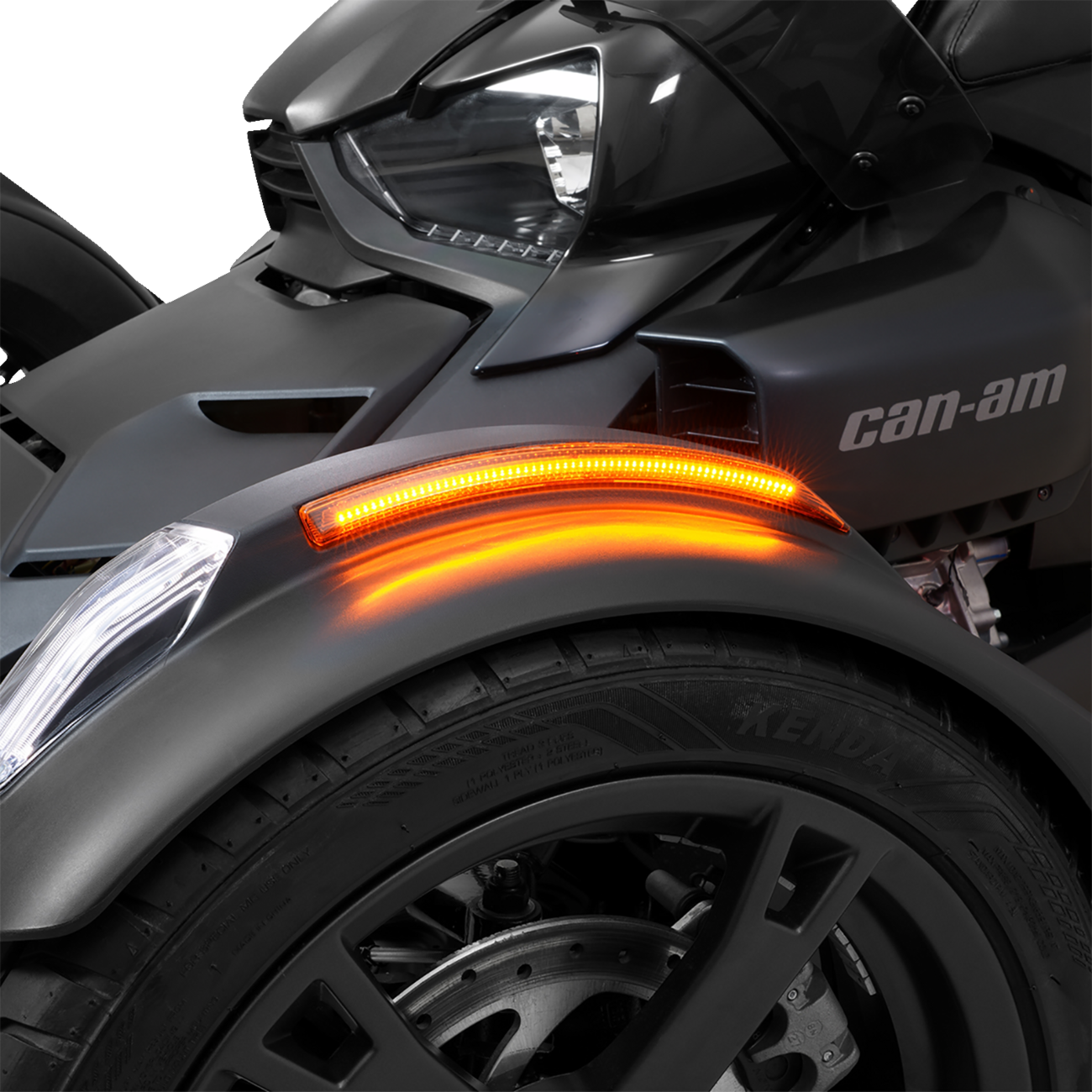 SHOW CHROME LED Light Front Fender - Ryker 41-187A