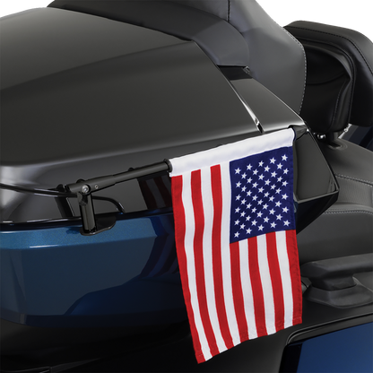 SHOW CHROME Folding Flag Pole - Right - Black - Can-Am - Spyder 41-203RBK