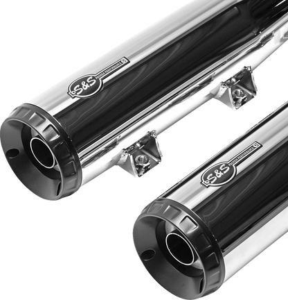 S&S CYCLE Grand National Slip-On Mufflers - Chrome - 50-State 4110-156