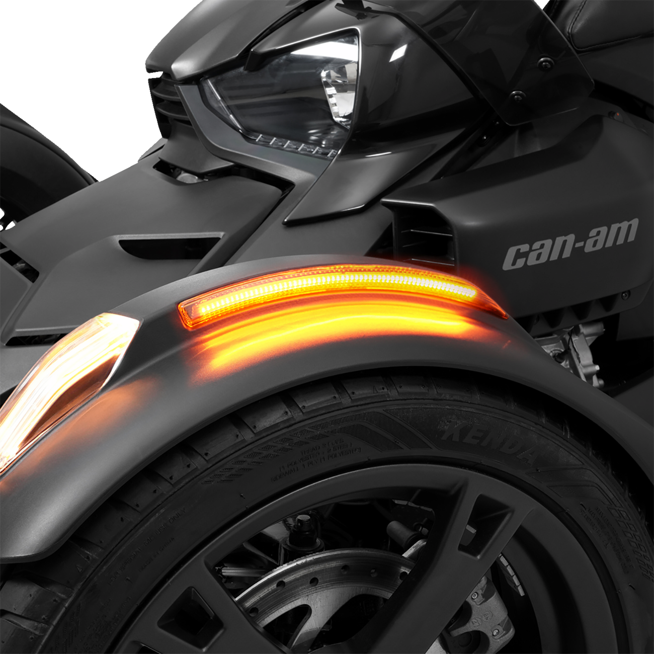 SHOW CHROME LED Light Front Fender - Ryker 41-187A