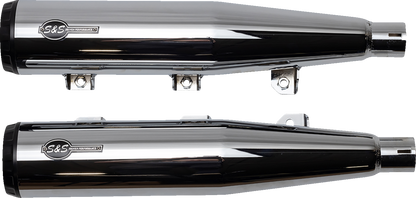 S&S CYCLE Grand National Slip-On Mufflers - Chrome - Race Only 4110-156-R