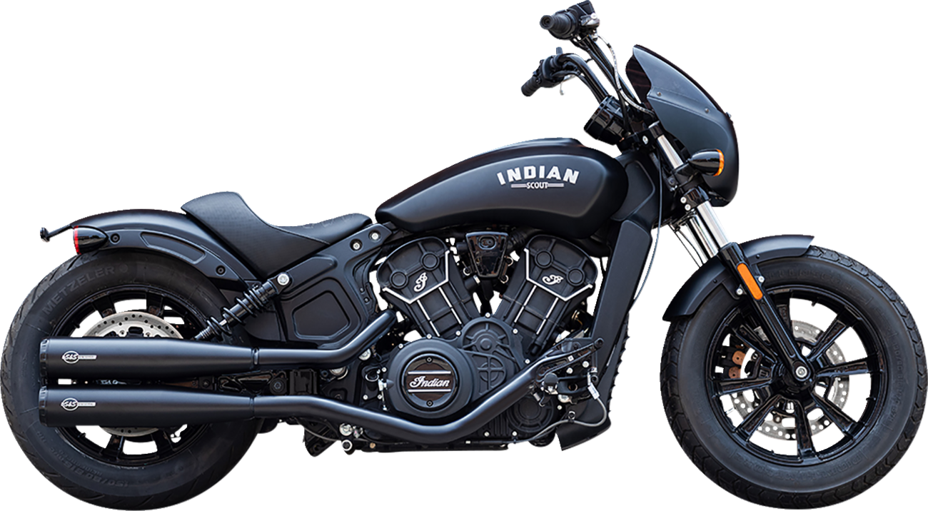 S&S CYCLE Grand National Slip-On Mufflers - Black - 50-State 4110-266