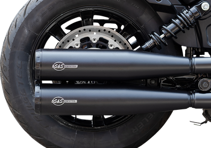 S&S CYCLE Grand National Slip-On Mufflers - Black - 50-State 4110-266