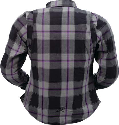 Z1R Women's Ashwood Flannel - Purple - XL 3041-0680