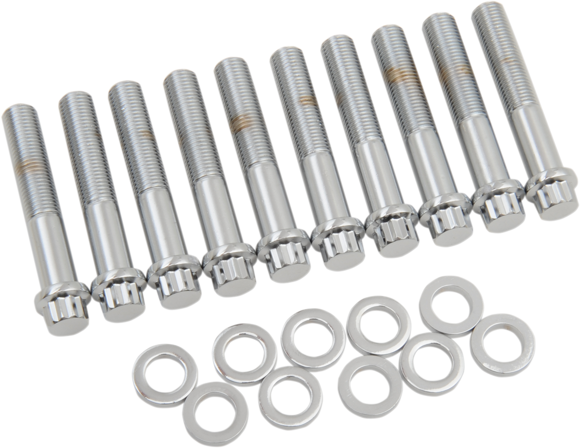 GARDNER-WESTCOTT Head Bolt Set - Knurled/12-Point Flange A-74-10