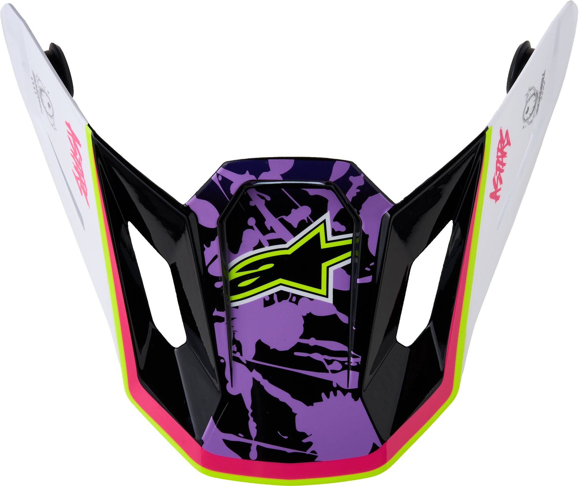 S M7 Blaster Visor Ece06/Dot Prpl/Pink/Wht Glossy
