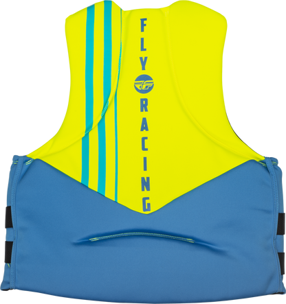 Neoprene Flotation Vest Blue/Hi Vis/Teal 2x