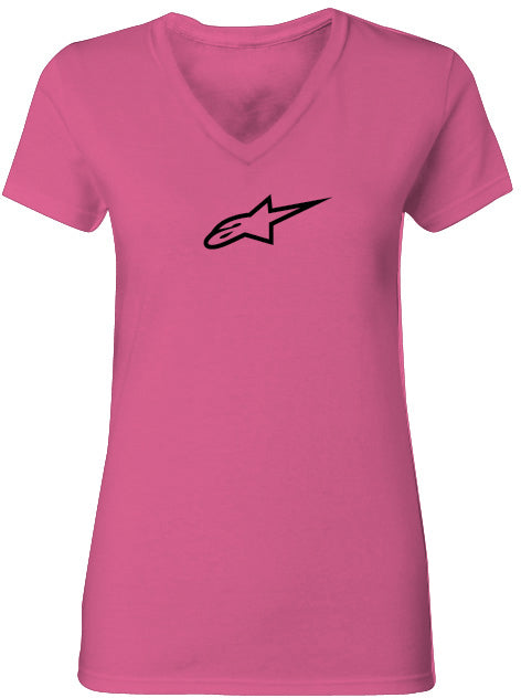 Women's Ageless Tee V Neck Pink Md