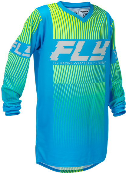 Youth F 16 Jersey Blue/Hi Vis Yxl