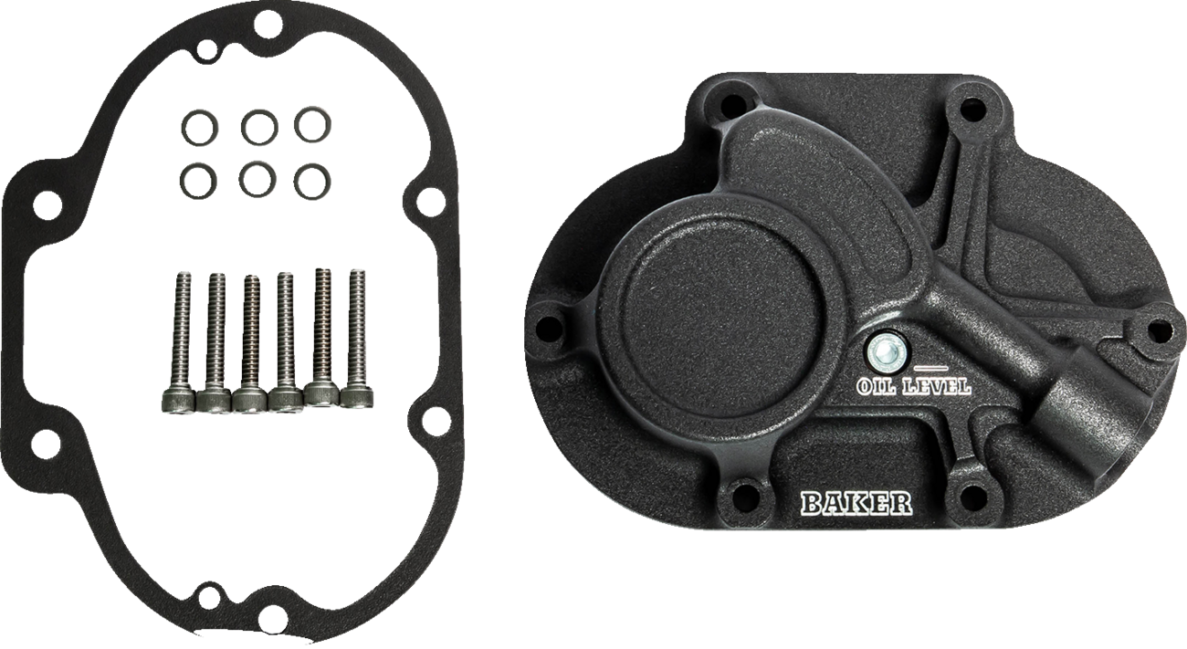 BAKER DRIVETRAIN Transmission Side Cover Assembly - Function-Formed™/Cable Type - Wrinkle Black BD-10603-A