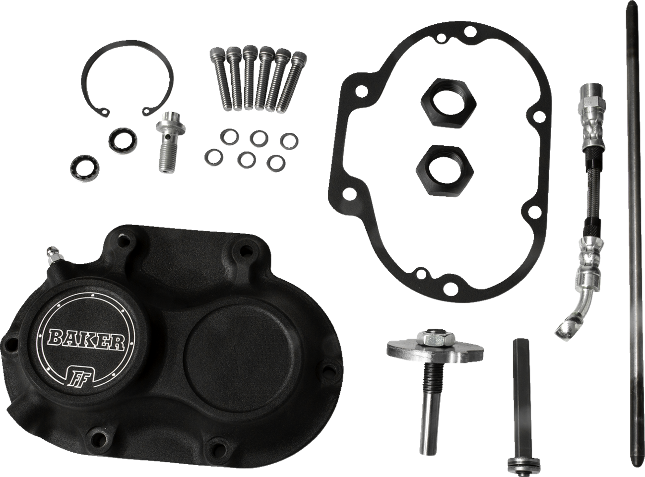BAKER DRIVETRAIN Transmission Side Cover Assembly - Function-Formed™ - Black - M8 M8-10603-A