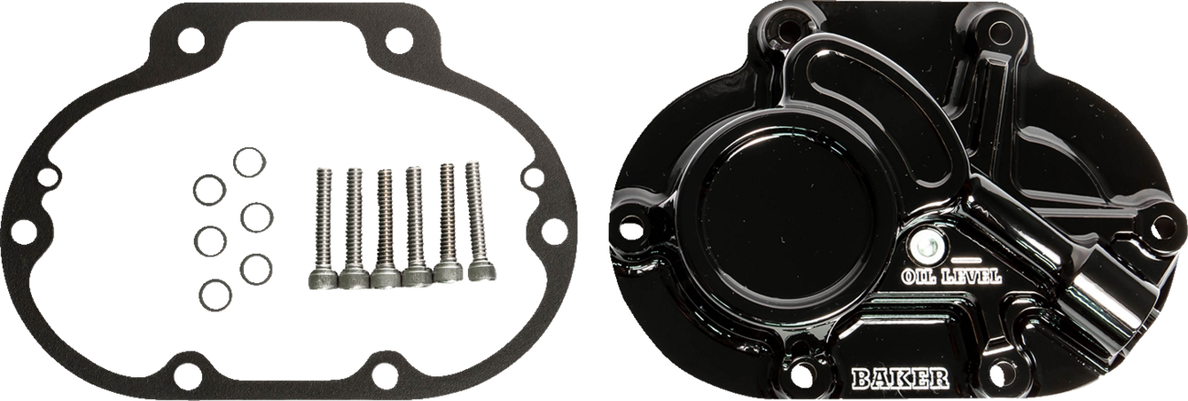 BAKER DRIVETRAIN Transmission Side Cover Assembly - Function-Formed™/Cable Type - Gloss Black BD-10605-A
