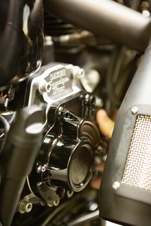 BAKER DRIVETRAIN Transmission Side Cover Assembly - Function-Formed™/Cable Type - Gloss Black BD-10605-A