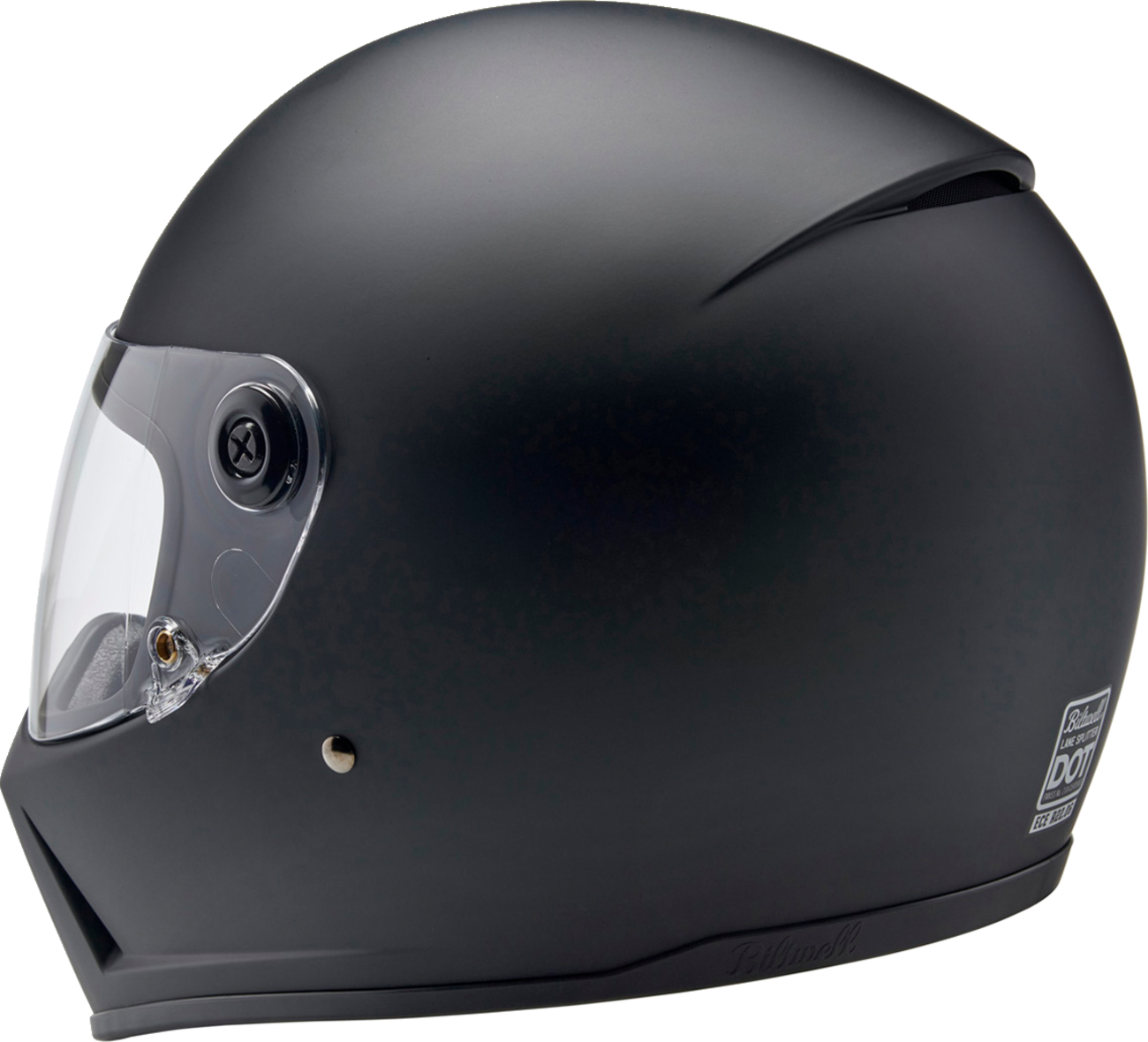 BILTWELL Lane Splitter Helmet - Flat Black - Large 1004-201-504