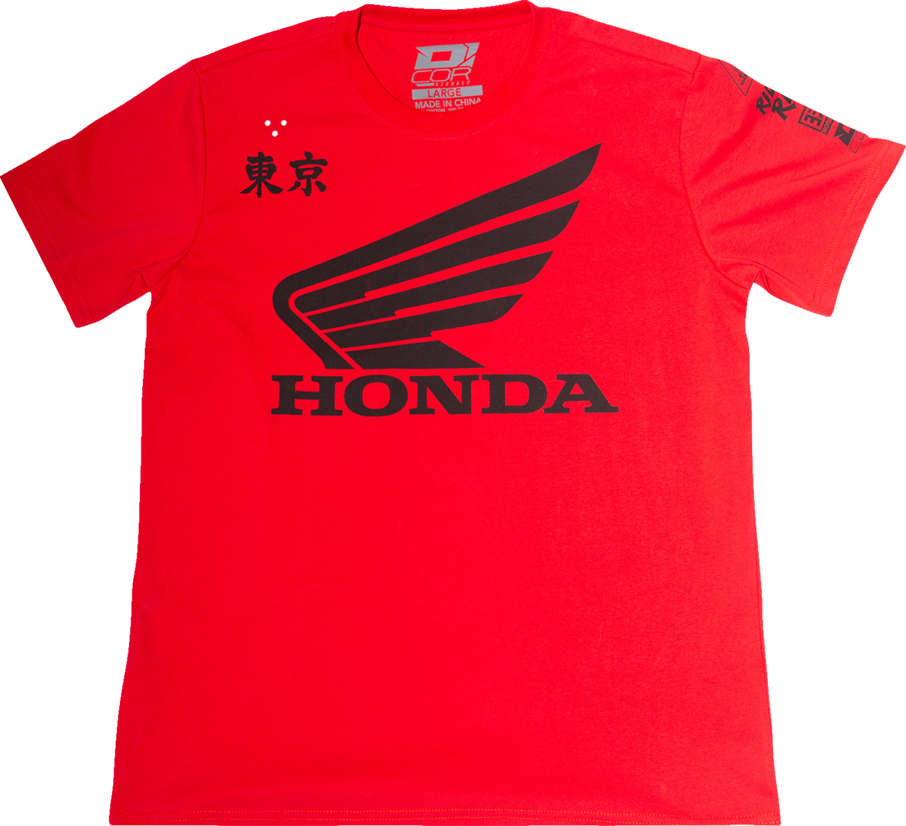 D'COR VISUALS Honda Factory T-Shirt - Red - Large 80-122-3