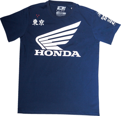 D'COR VISUALS Honda Factory T-Shirt - Navy - XL 80-123-4