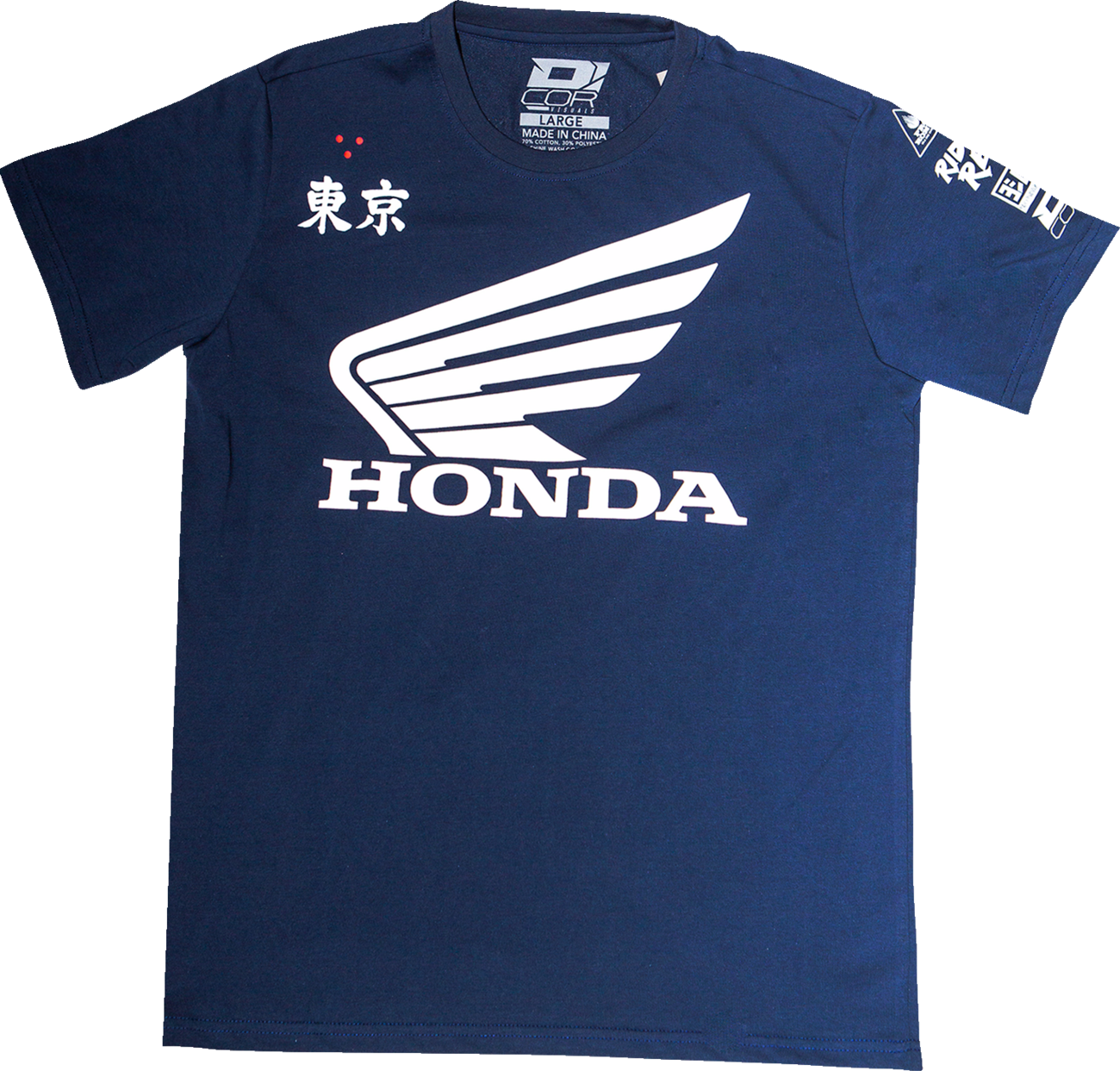 D'COR VISUALS Honda Factory T-Shirt - Navy - Medium 80-123-2