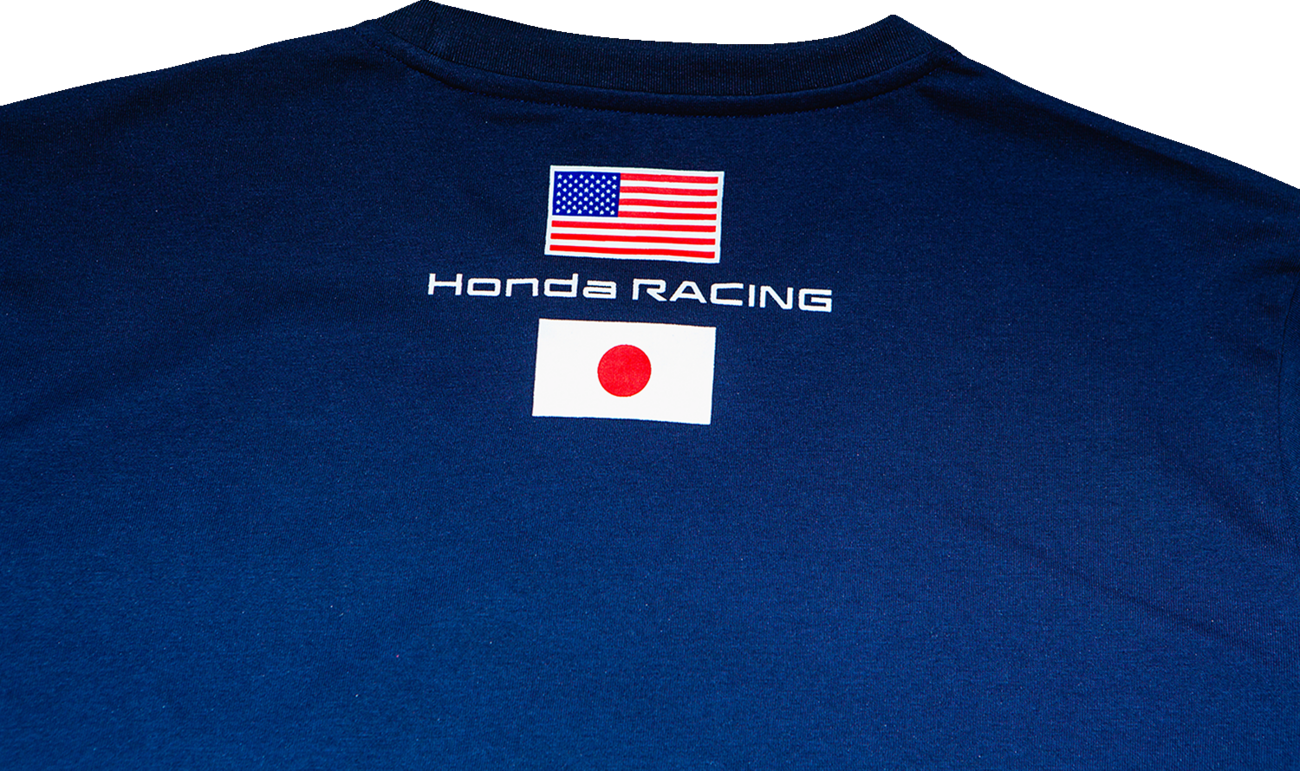 D'COR VISUALS Honda Factory T-Shirt - Navy - Large 80-123-3