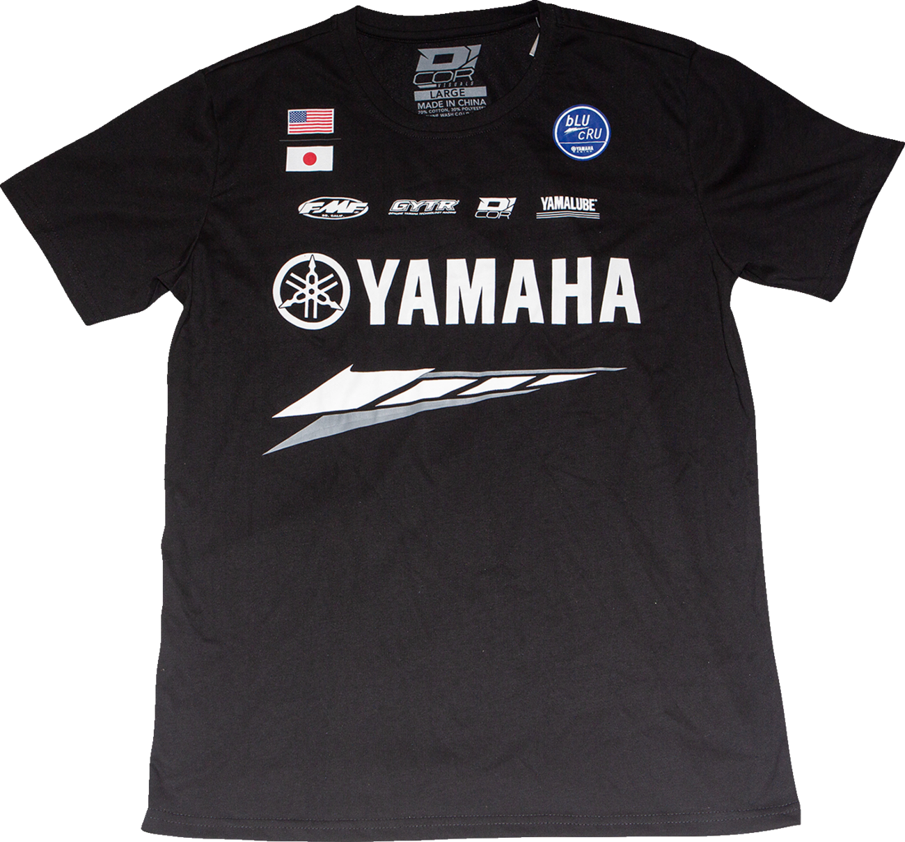 D'COR VISUALS Yamaha Factory T-Shirt - Black - 2XL 80-126-5