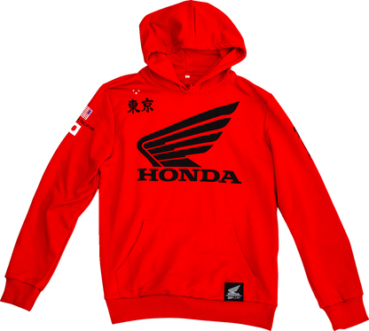 D'COR VISUALS Honda Factory Sweatshirt - Red - Large 85-208-3