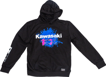 D'COR VISUALS Kawasaki Factory Sweatshirt - Black - Medium 85-213-2