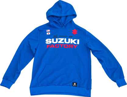 D'COR VISUALS Suzuki Factory Sweatshirt - Blue - Large 85-214-3