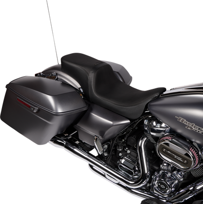 DRAG SPECIALTIES SEATS Predator 2-Up Seat - Vinyl - Smooth - w/o Backrest - FLH/FLTR '08-'24 0801-1499