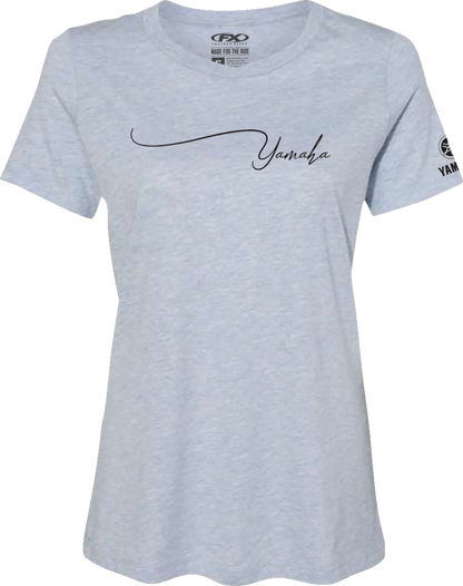 FACTORY EFFEX Women's Yamaha Signature T-Shirt - Light Heather Blue - Large 27-87244