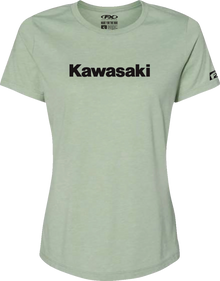 FACTORY EFFEX Women's Kawasaki T-Shirt - Light Heather Green - XL 27-87146