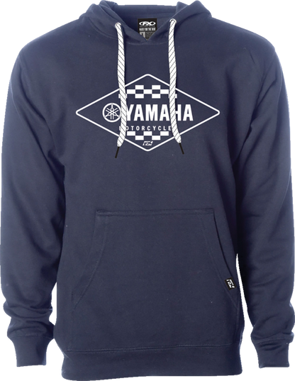FACTORY EFFEX Yamaha Diamond Pullover Hoodie - Navy - Large 27-88204