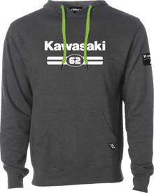 FACTORY EFFEX Kawasaki Sixty Two Pullover Hoodie - Heather Charcoal - 2XL 27-88108