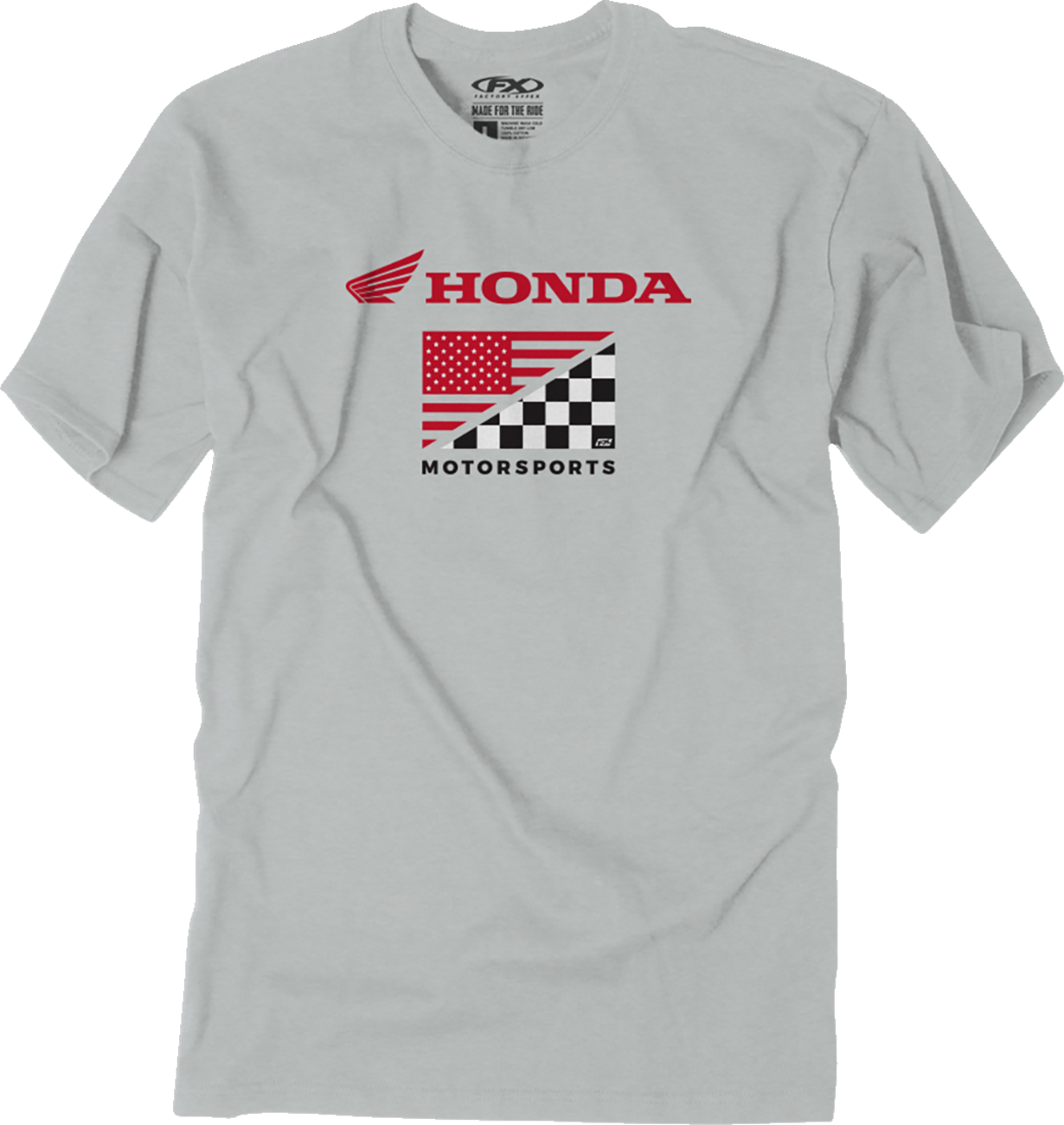 FACTORY EFFEX Honda Flag T-Shirt - Light Gray - Large 27-87314