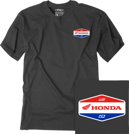 FACTORY EFFEX Honda Stadium T-Shirt - Heather Charcoal - Large 27-87334
