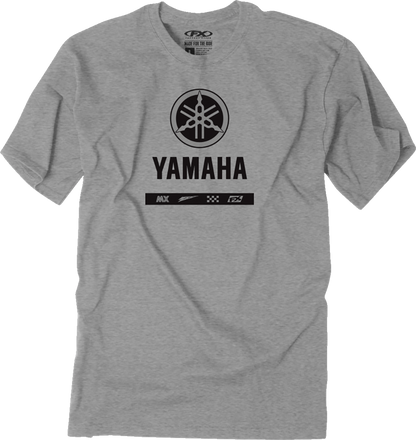 FACTORY EFFEX Yamaha Alpha T-Shirt - Heather Gray - Medium 27-87232
