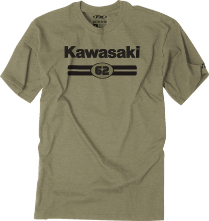 FACTORY EFFEX Kawasaki Sixty Two T-Shirt - Heather Olive - 2XL 27-87128