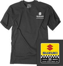 FACTORY EFFEX Suzuki Starting Line T-Shirt - Heather Charcoal - Medium 27-87402