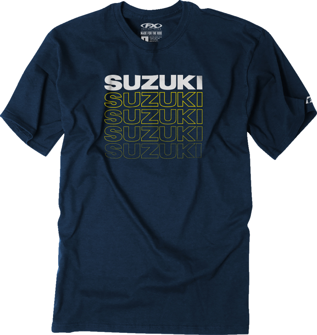FACTORY EFFEX Suzuki Repeat T-Shirt - Heather Navy - Large 27-87424