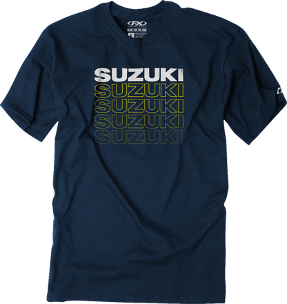 FACTORY EFFEX Suzuki Repeat T-Shirt - Heather Navy - 2XL 27-87428