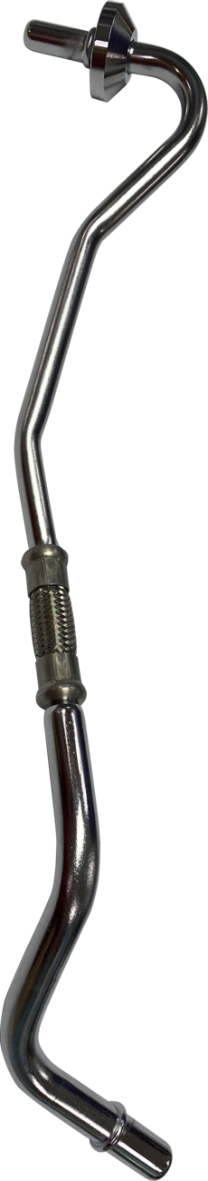 DRAG SPECIALTIES Oil Line - Return - Chrome - Softail T03-0162