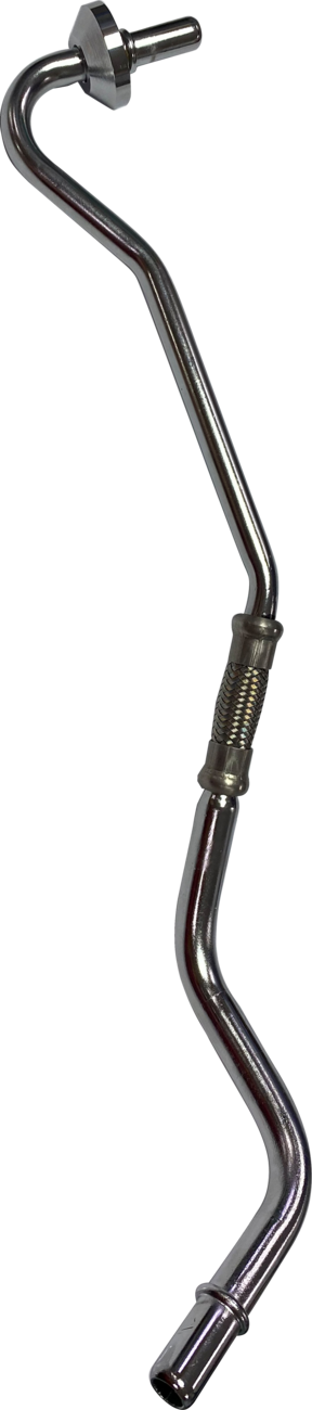 DRAG SPECIALTIES Oil Line - Return - Chrome - Softail T03-0161