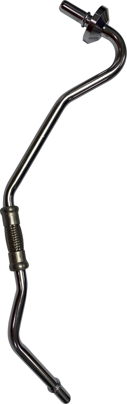 DRAG SPECIALTIES Oil Line - Vent - Chrome - Softail T03-0163