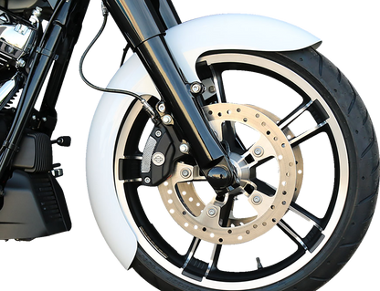 PAUL YAFFE BAGGER NATION Thicky Front Fender - OEM - 16"-19" Wheel - With Satin Adapters - Touring/Trike THICKY-OEM-14L-S